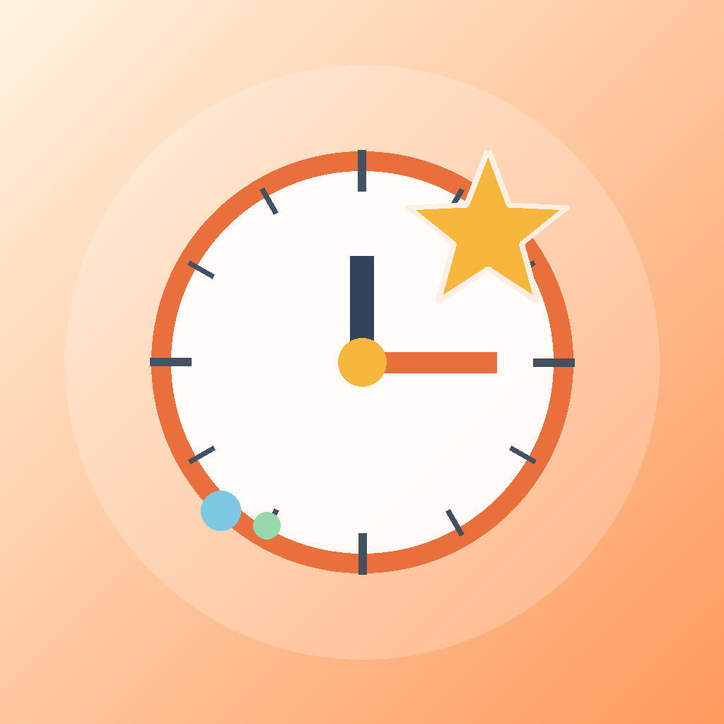 TickTock Time 认识时间 App 图标